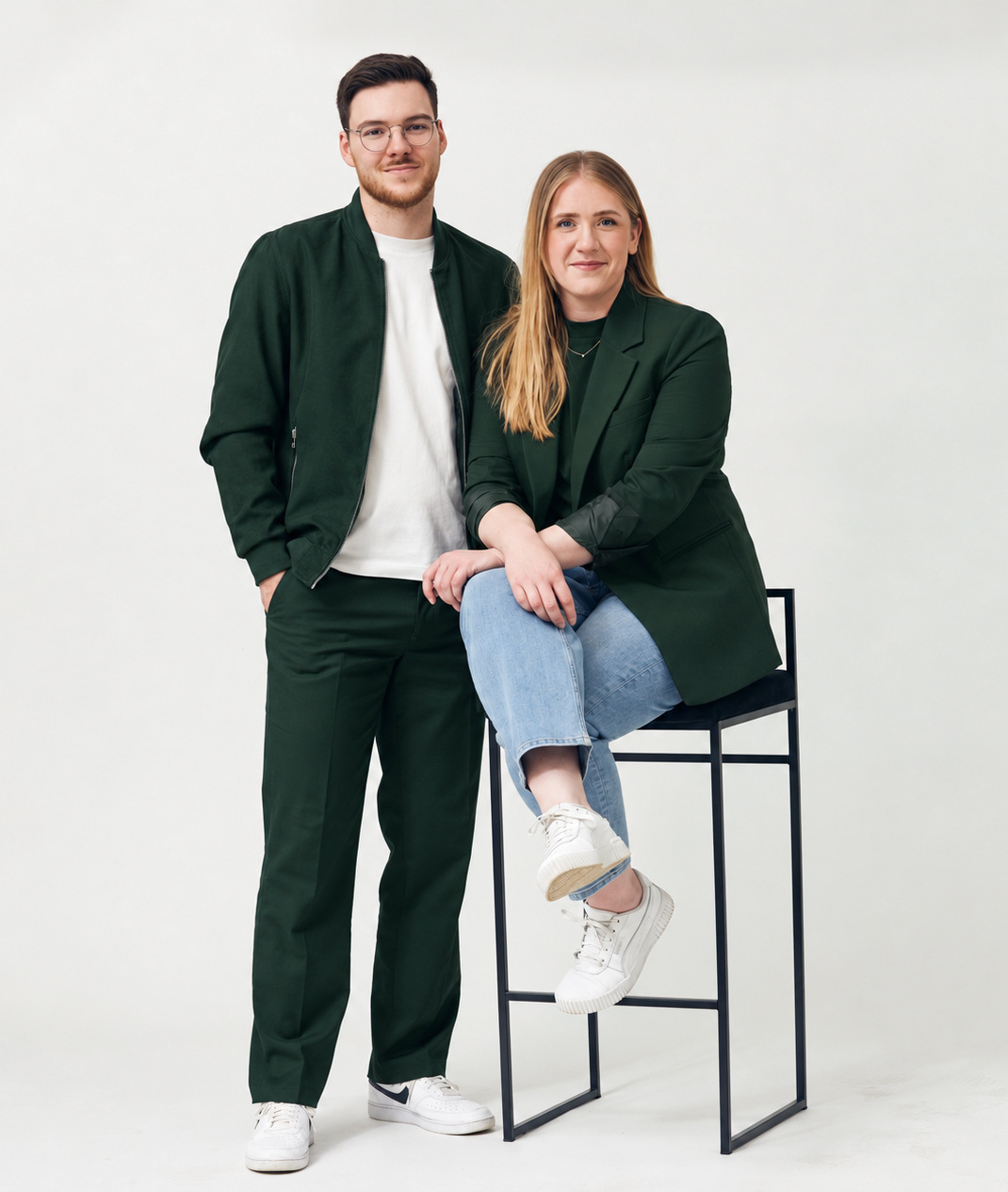 Hanna und Christopher im Fotostudio